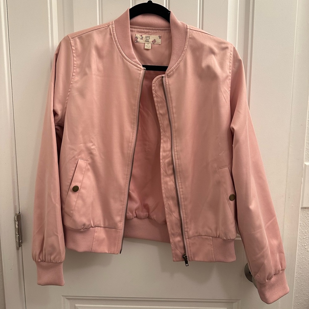 Hippie Rose Bomber Jacket